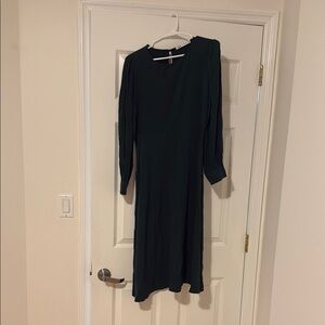 Zara Dark Green Long Sleeve Dress